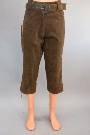 Pantaloni 3/4 Dama Piele Naturala Vintage